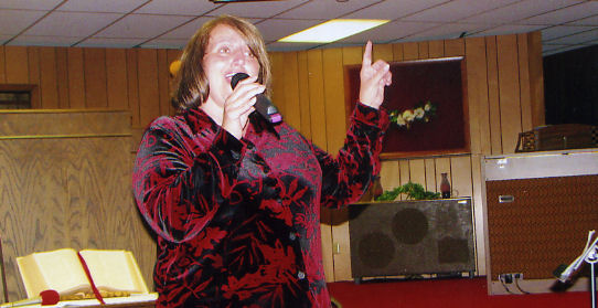 Cindy's goal is to minister for Jesus Christ as she sings.