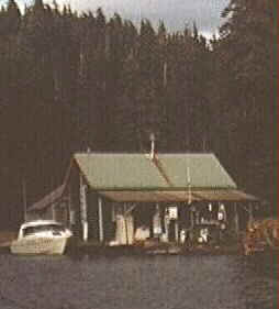 The float is a foundation made of logs.